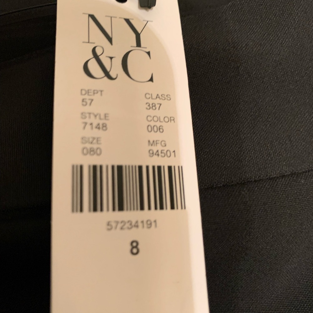 New York & Company Black BUTTON-FRONT PENCIL SKIRT - ESSENTIAL STRETCH M… - Picture 9 of 9